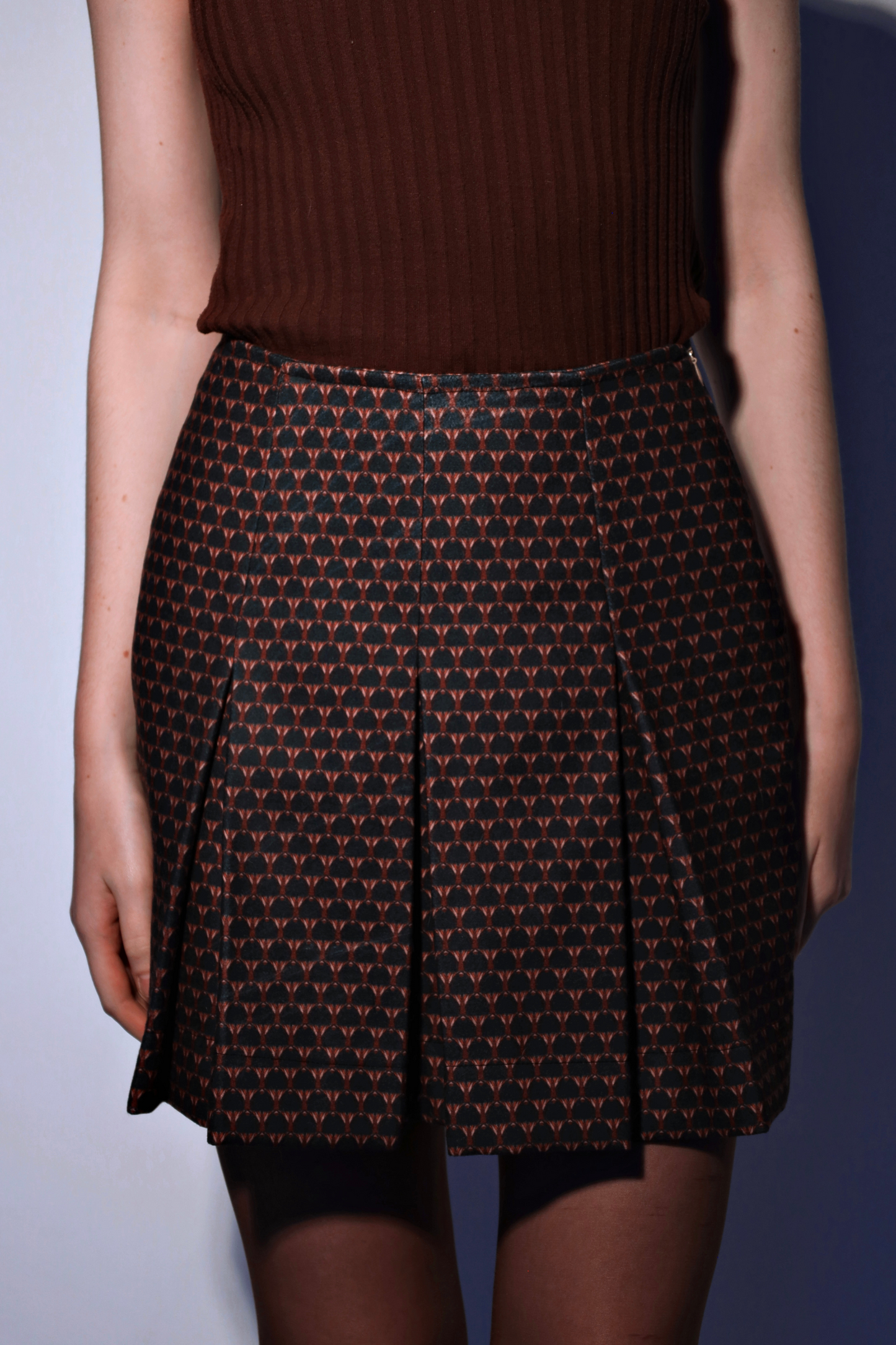 The Green Waterlily | Wool Skirt