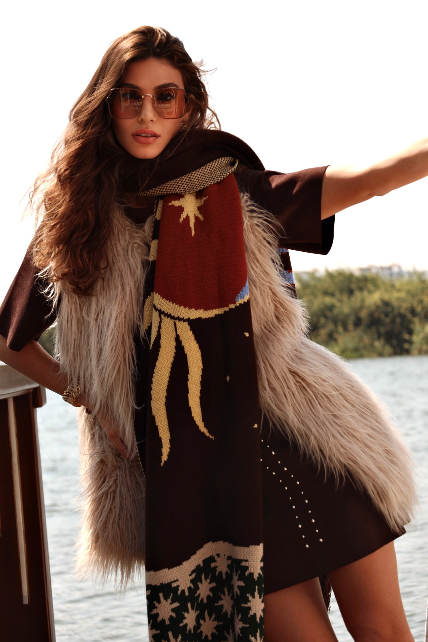 Lunar Reflections | Knit Scarf