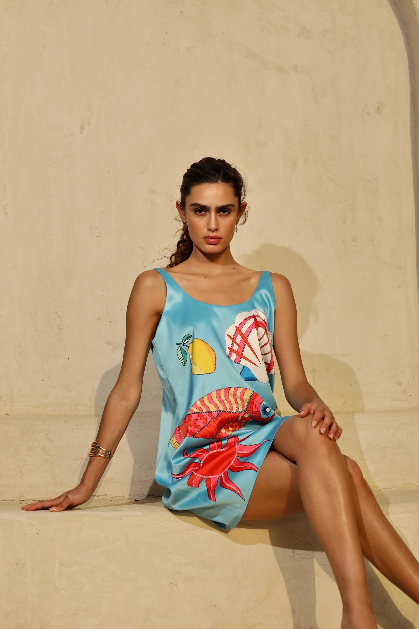 Sun & Citrus | Handmade Beaded Dress