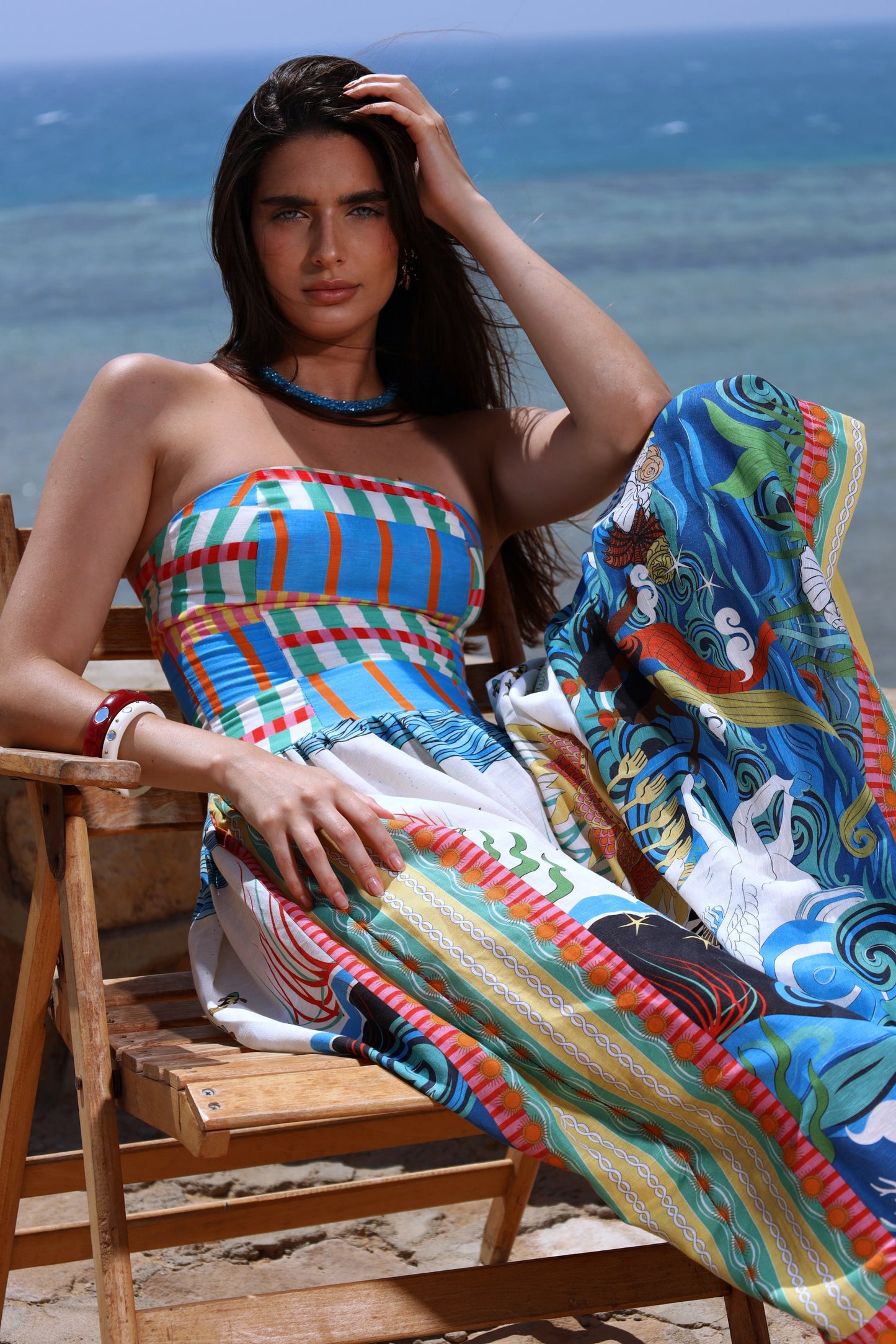 The Mystical Sun Mermaids | Linen Dress