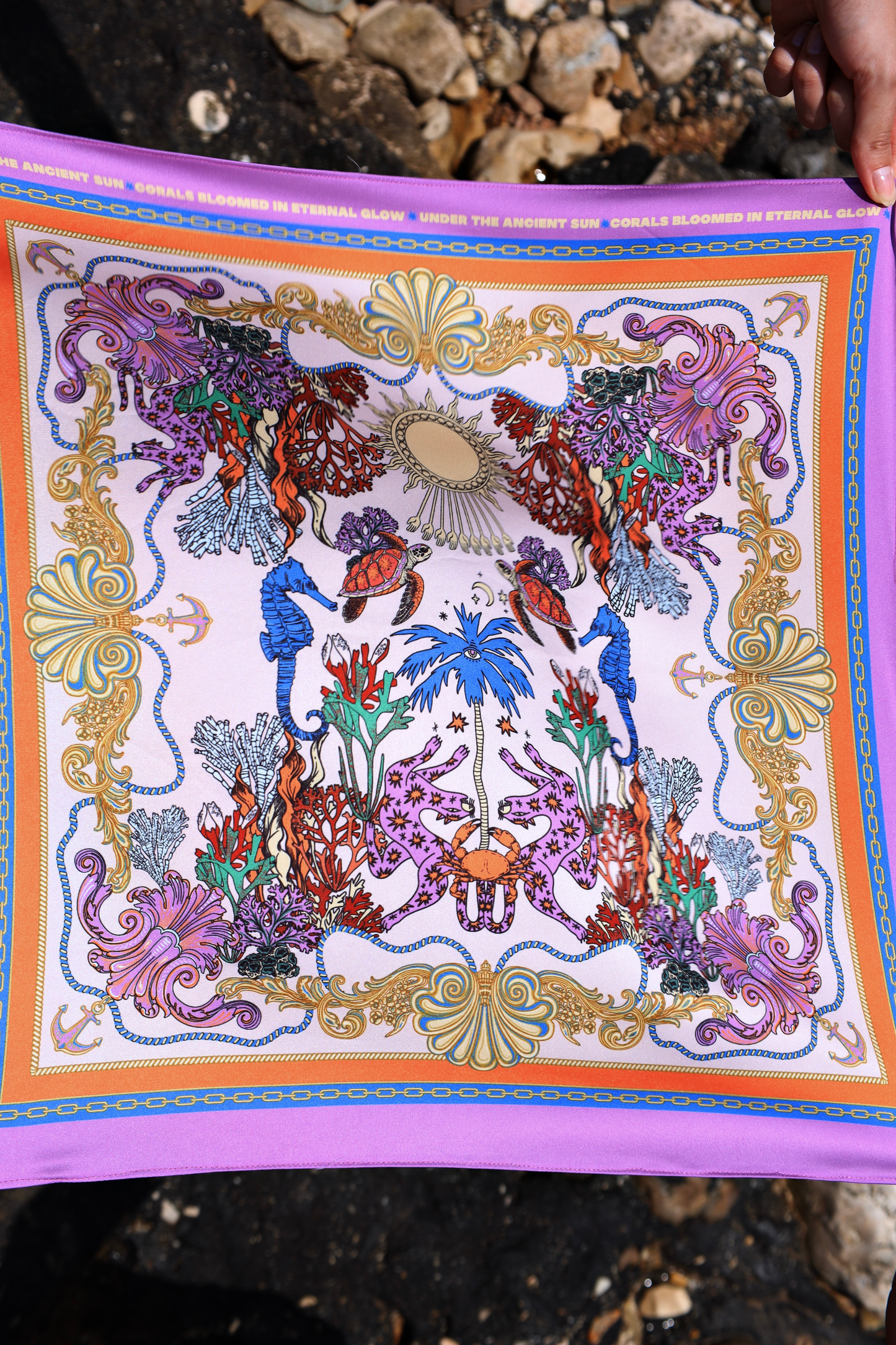 The Sunlit Reef | Mini Scarf