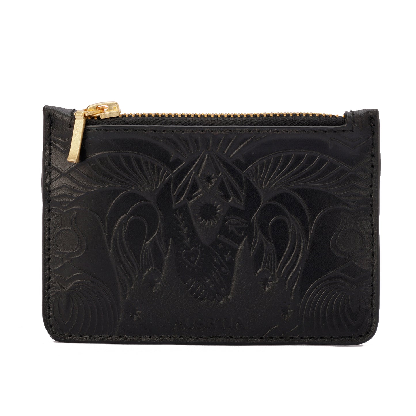 Bound in Light | Black Leather Mini Wallet