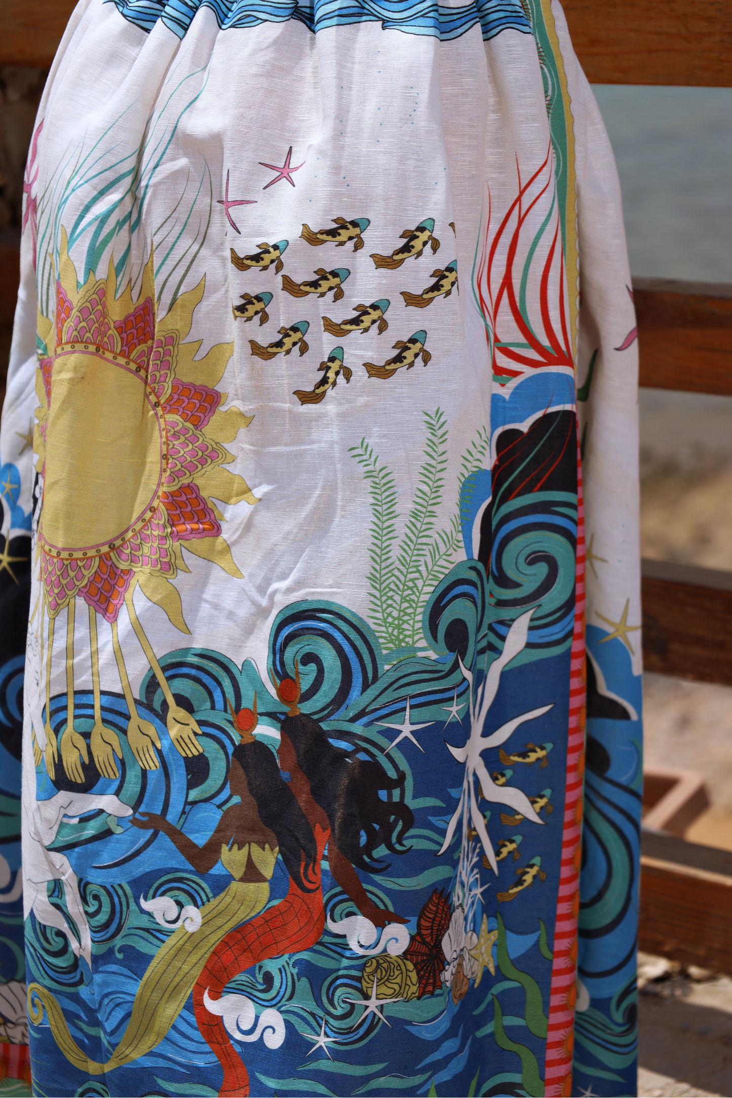The Mystical Sun Mermaids | Linen Dress