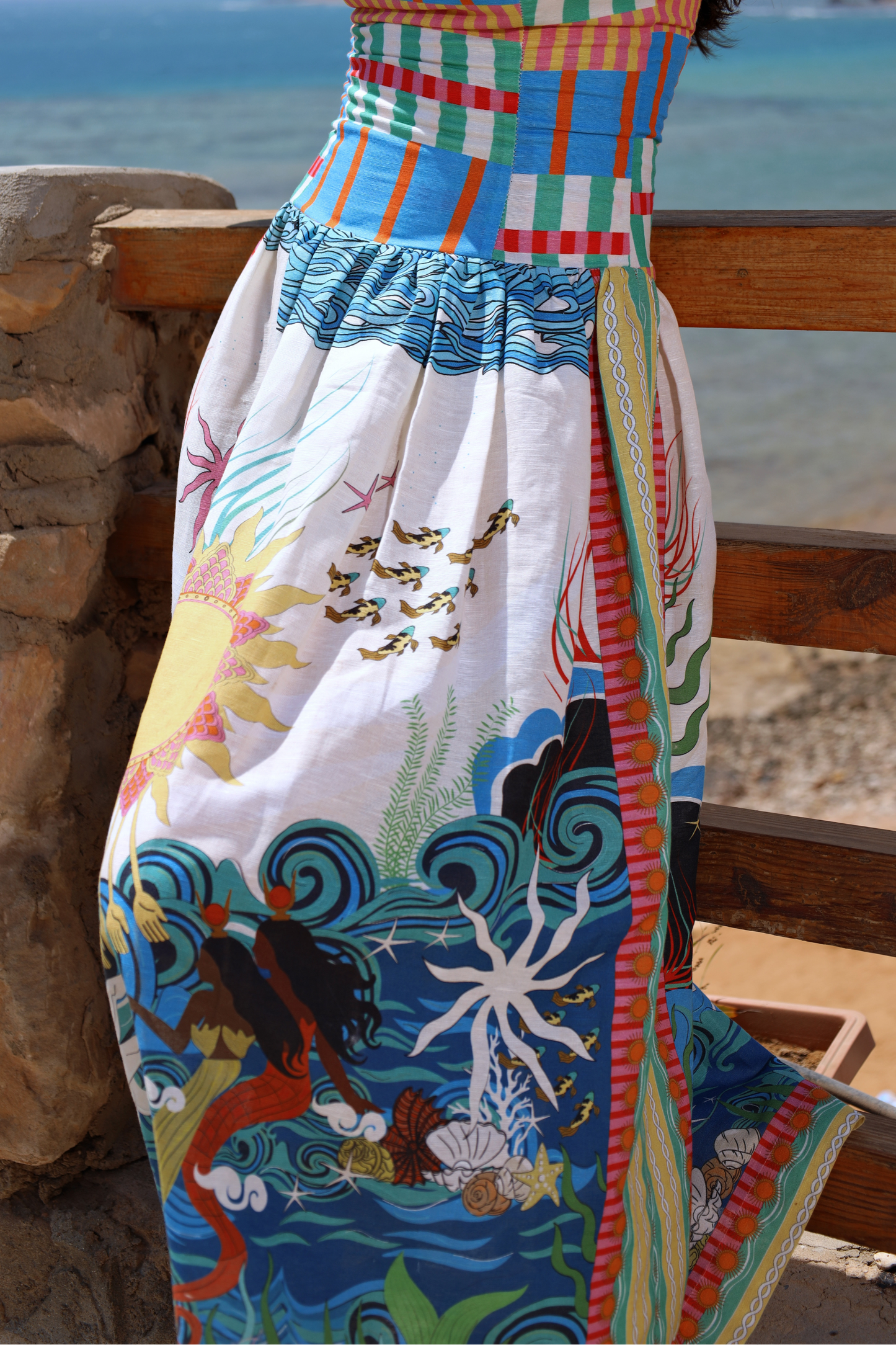 The Mystical Sun Mermaids | Linen Dress