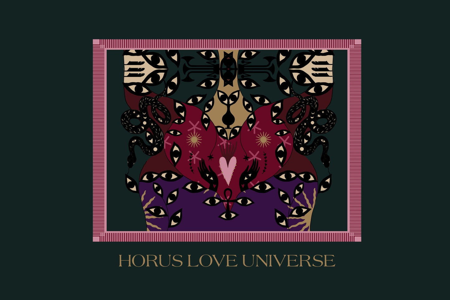 Horus Love Universe | Quilted Bomber Jacket