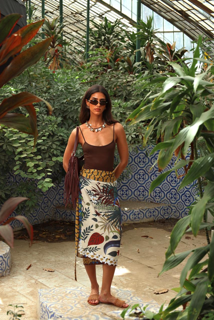 The Guardian Chair in Beige | Multi Wear Sarong