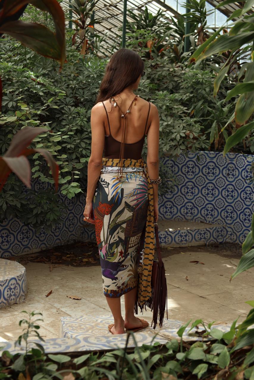 The Guardian Chair in Beige | Multi Wear Sarong
