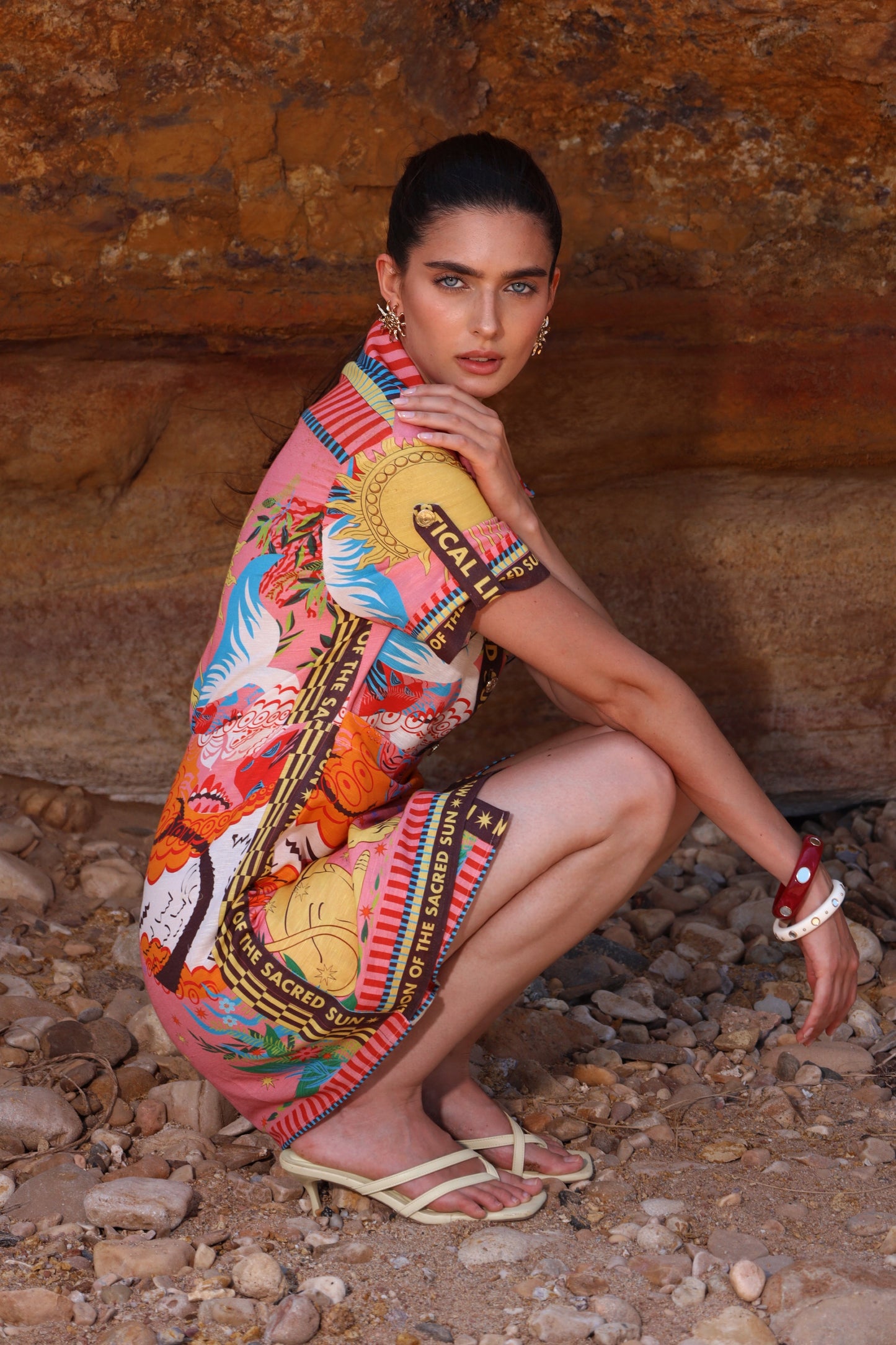 The Mystical Lion | Linen Dress
