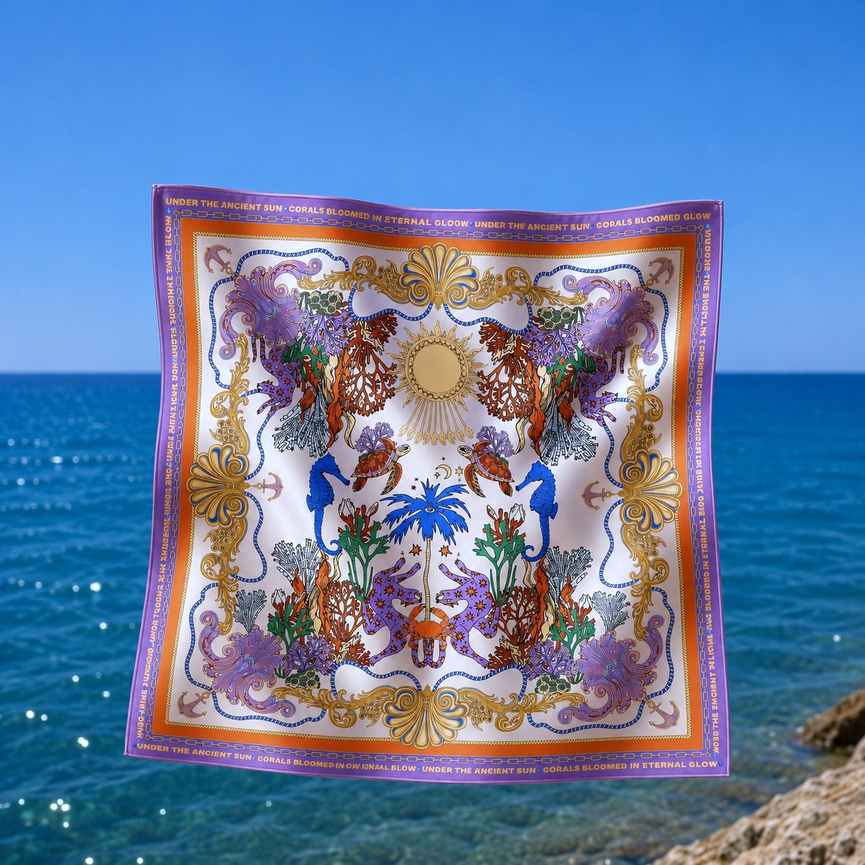 The Sunlit Reef | Mini Scarf