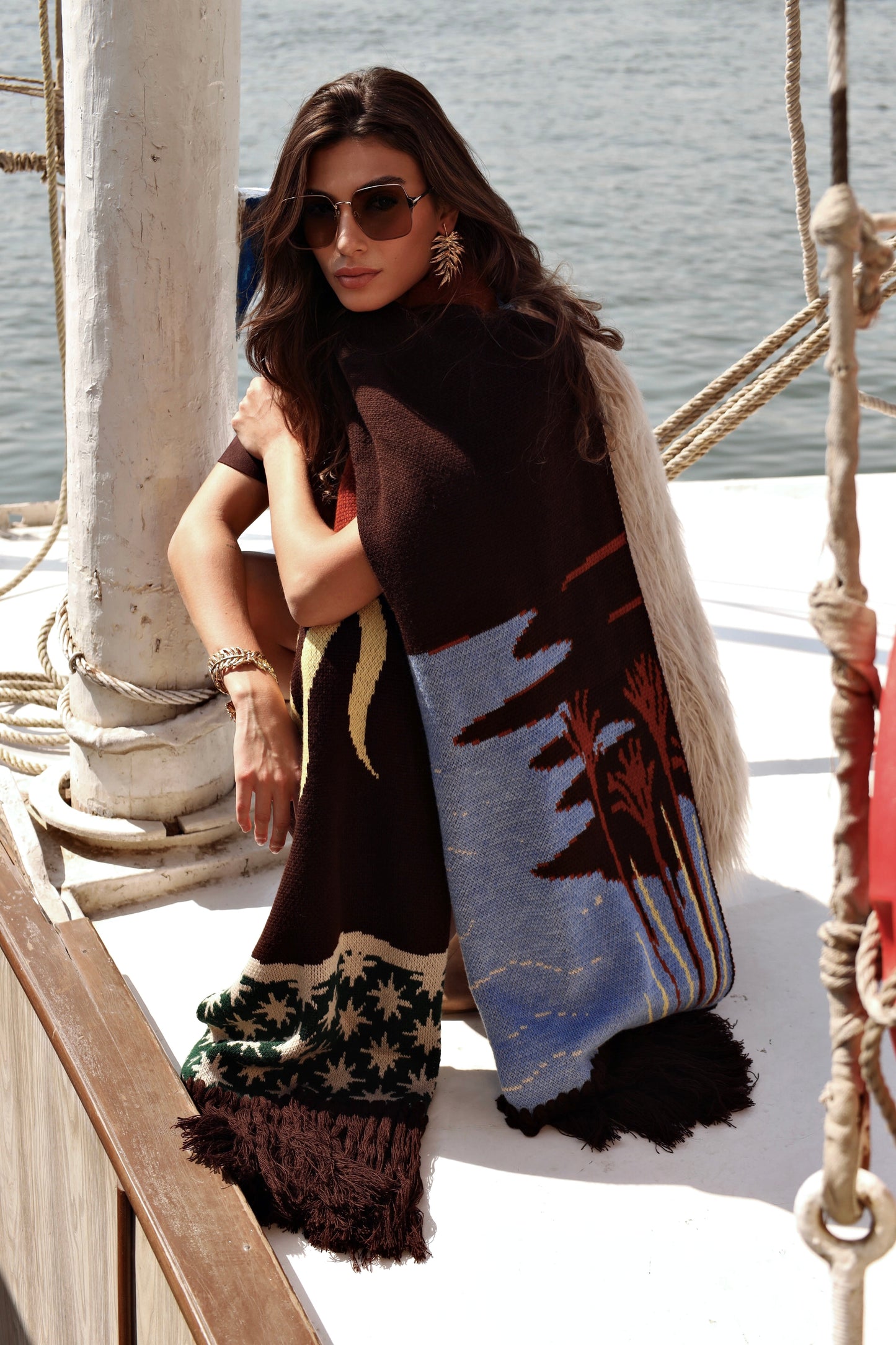 Lunar Reflections | Knit Scarf