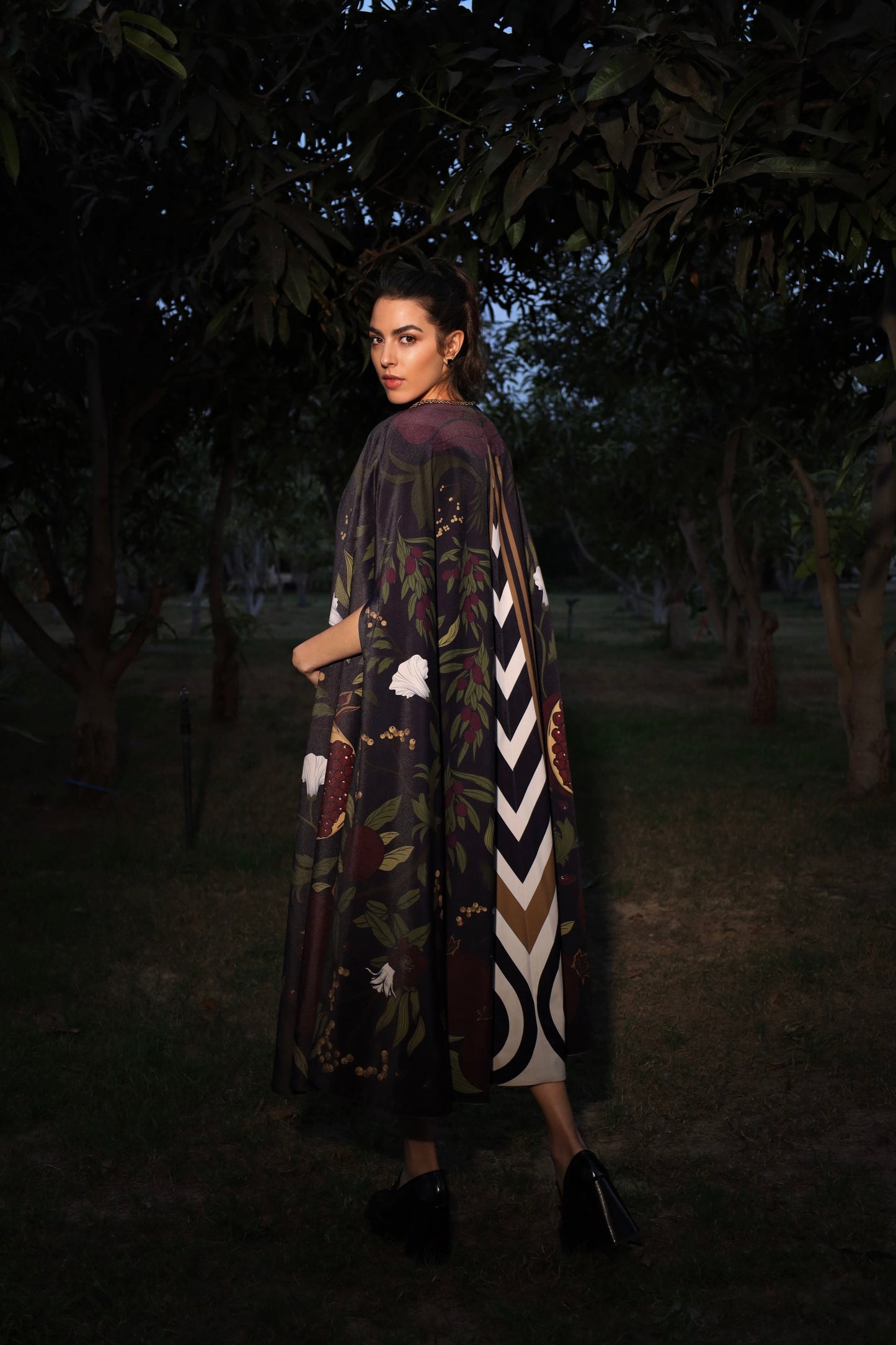 Twilight Pomegranate | Velvet Kaftan