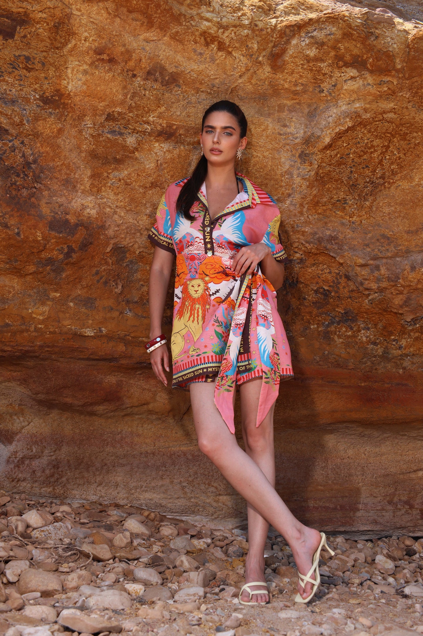 The Mystical Lion | Linen Dress