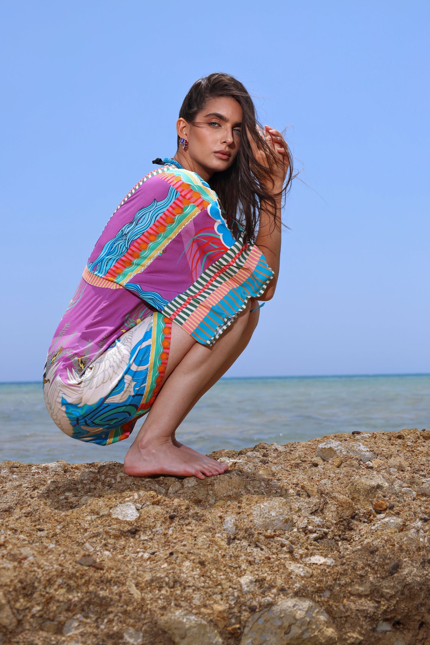 The Mystical Sun Mermaids | Cover Up Dress