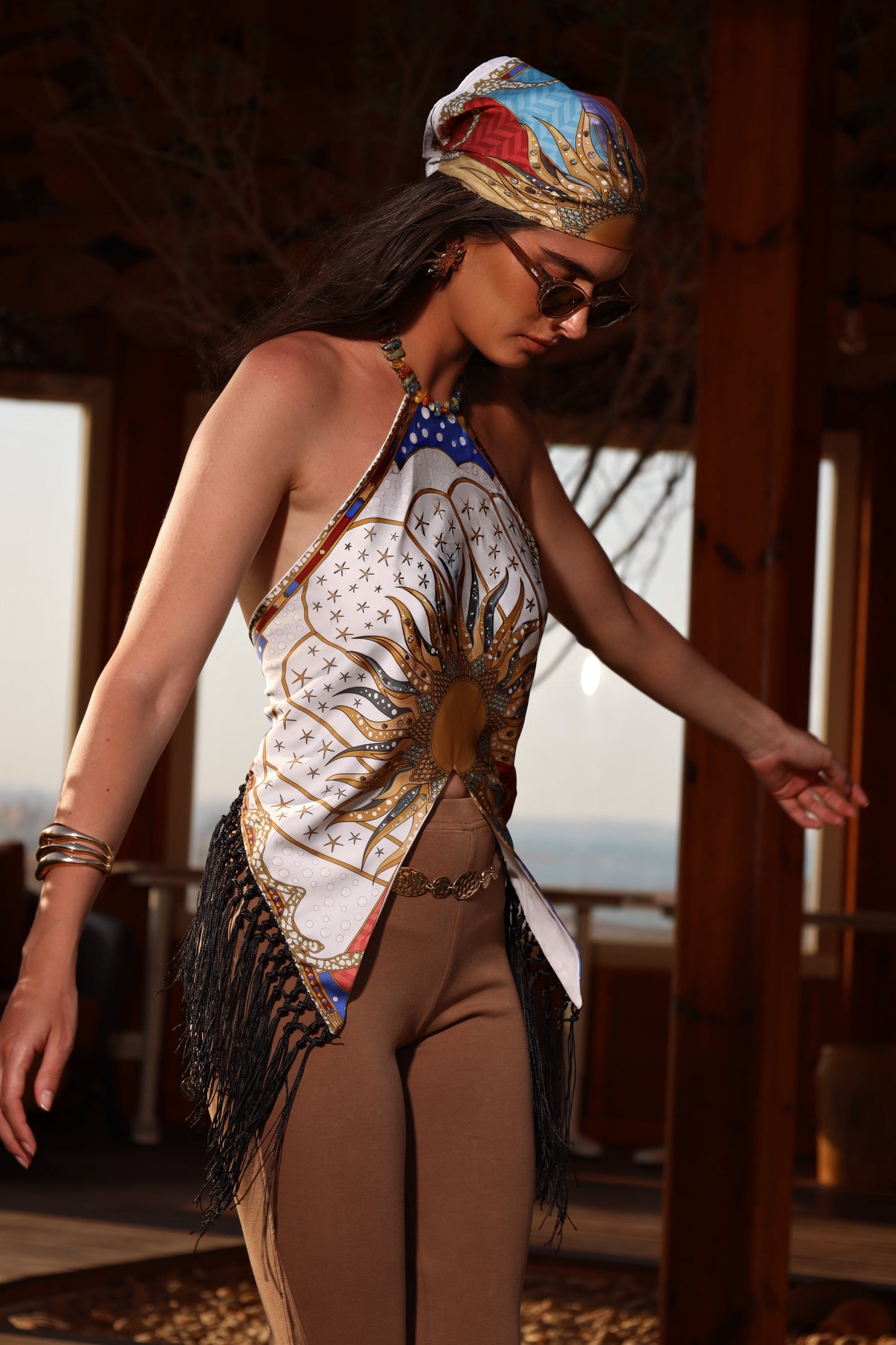The Celestial Sun | Backless Top