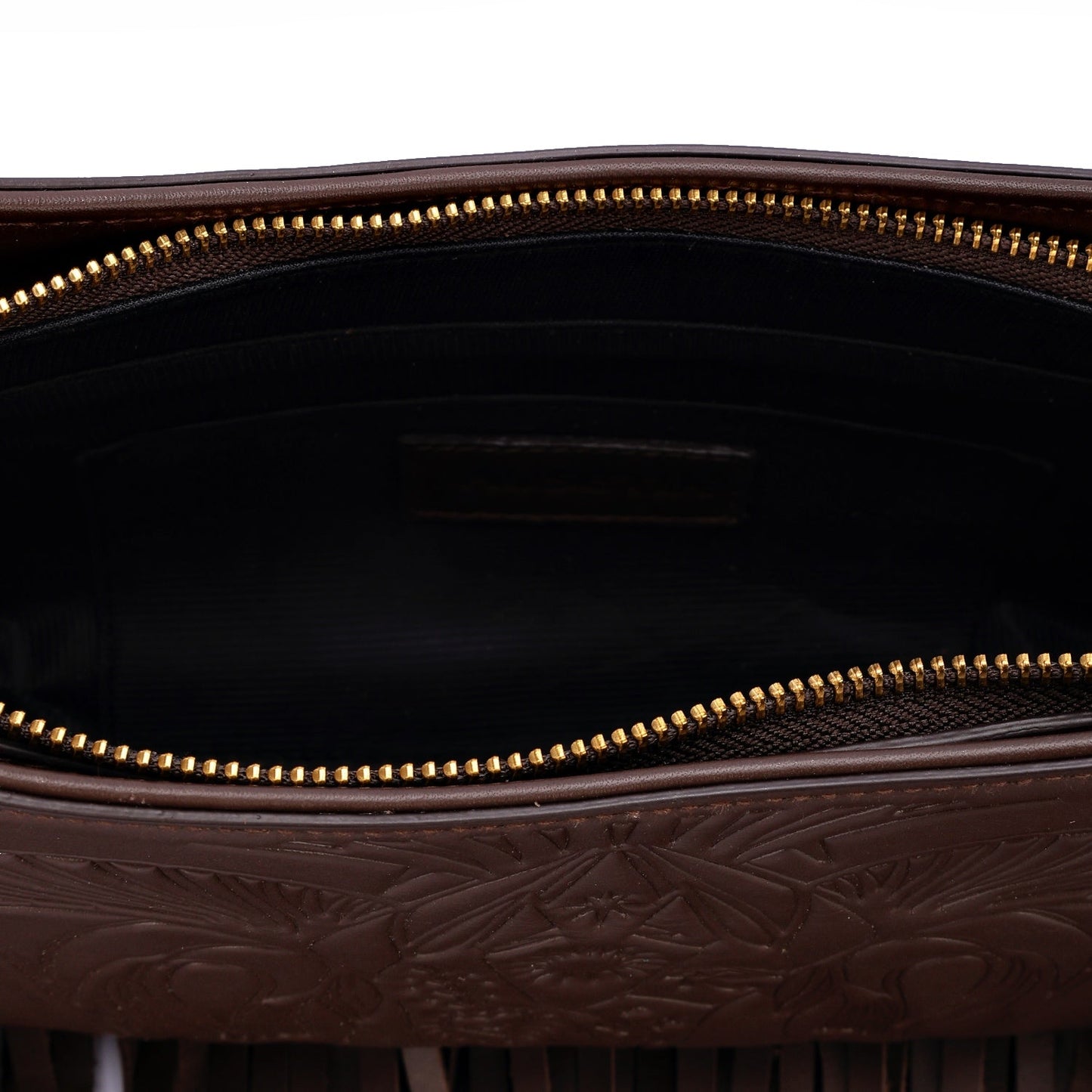 Bound in Light | Brown Fringe Leather Bag