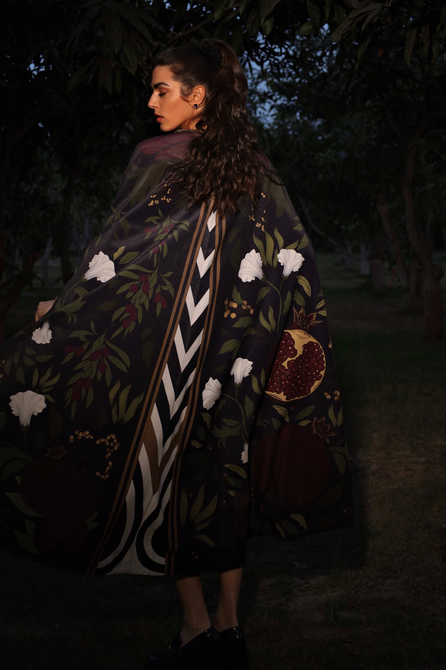 Twilight Pomegranate | Velvet Kaftan