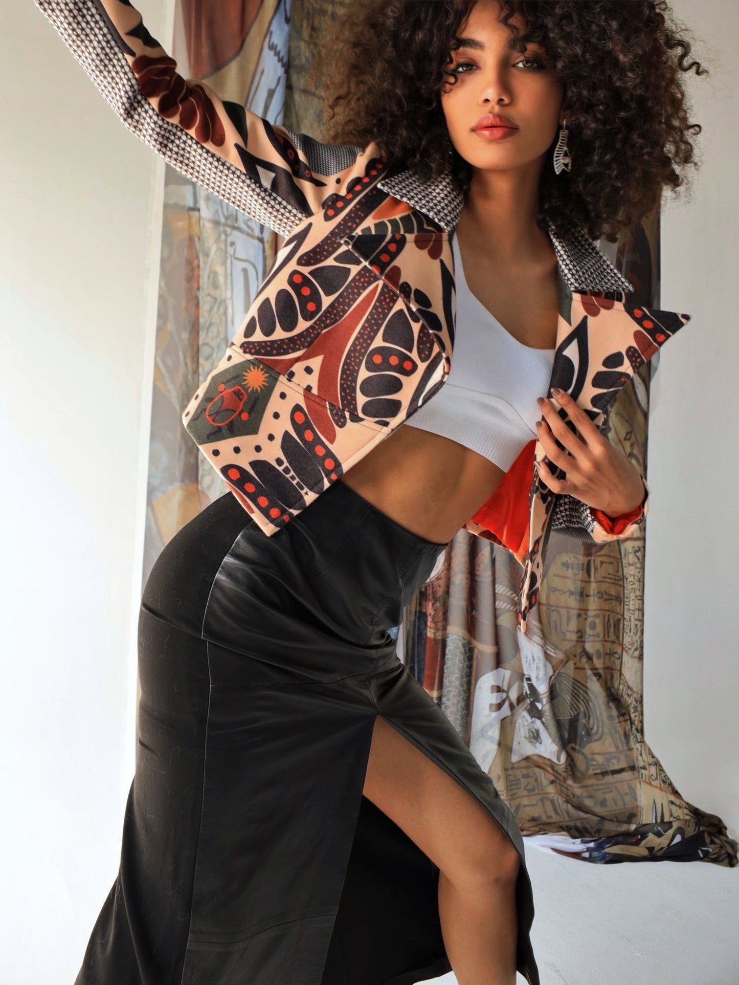 The Eye of Horus | Fitted Cropped Jacket