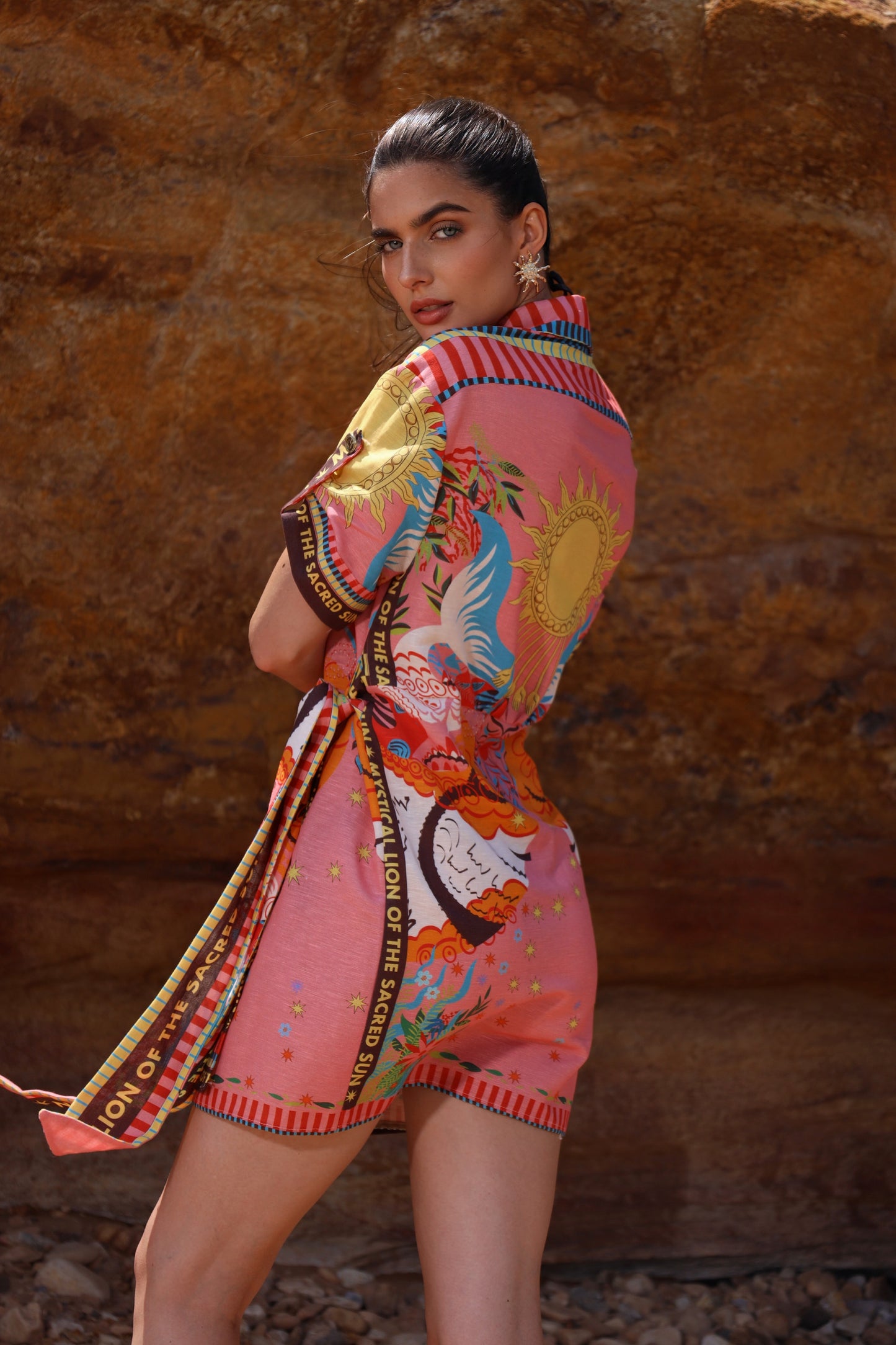 The Mystical Lion | Linen Dress
