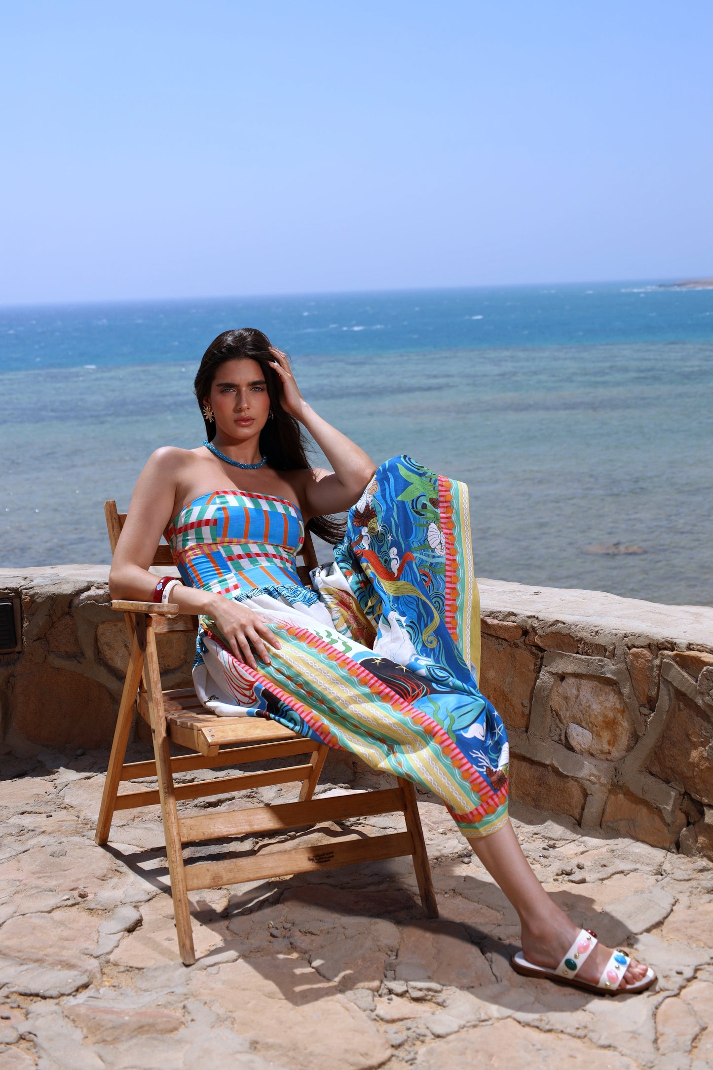 The Mystical Sun Mermaids | Linen Dress