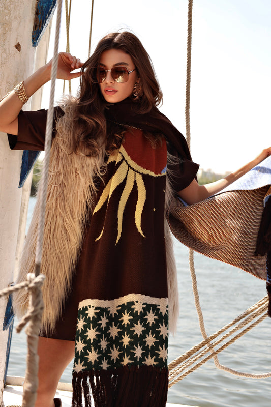 Lunar Reflections | Knit Scarf