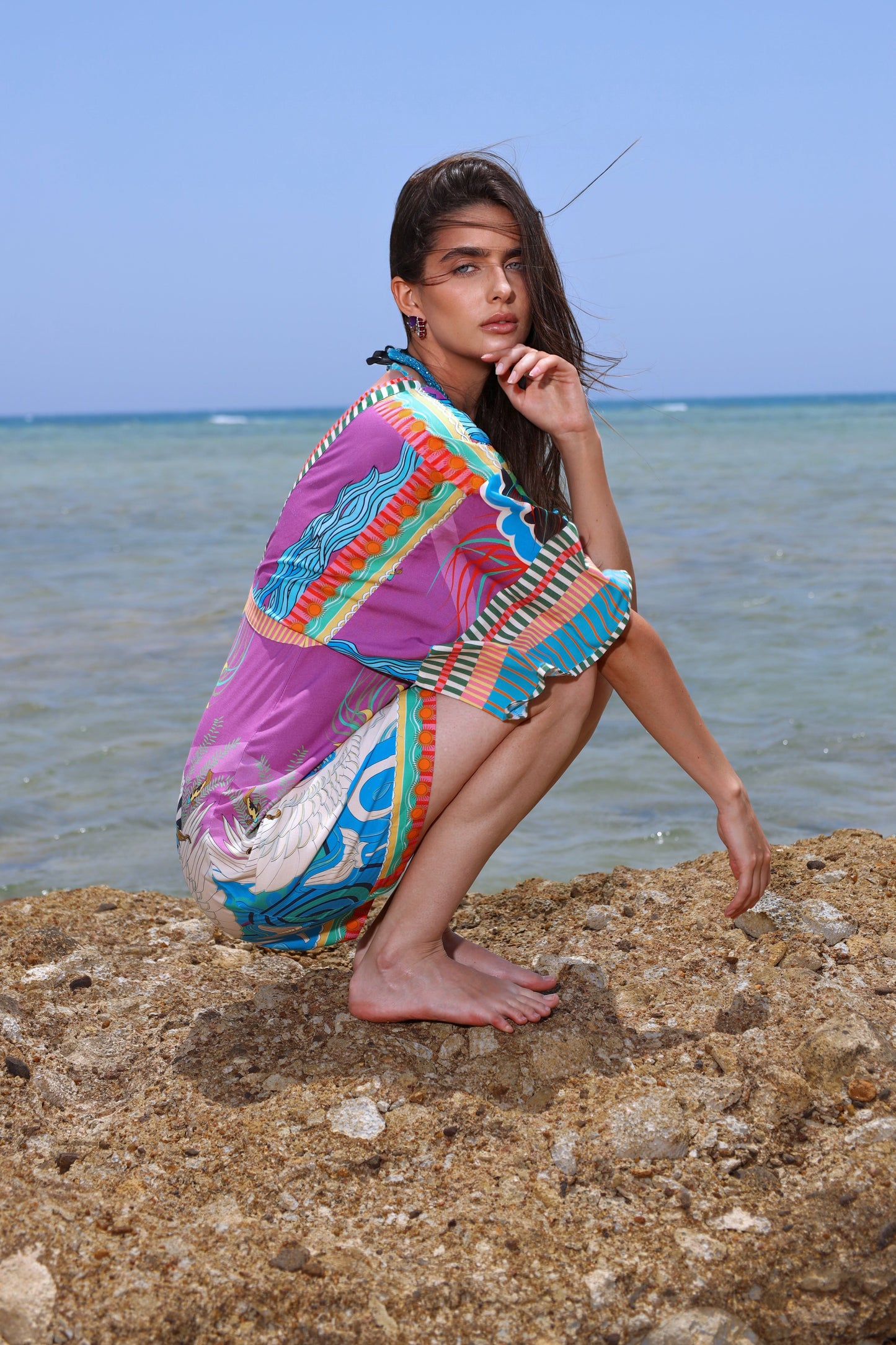 The Mystical Sun Mermaids | Cover Up Dress