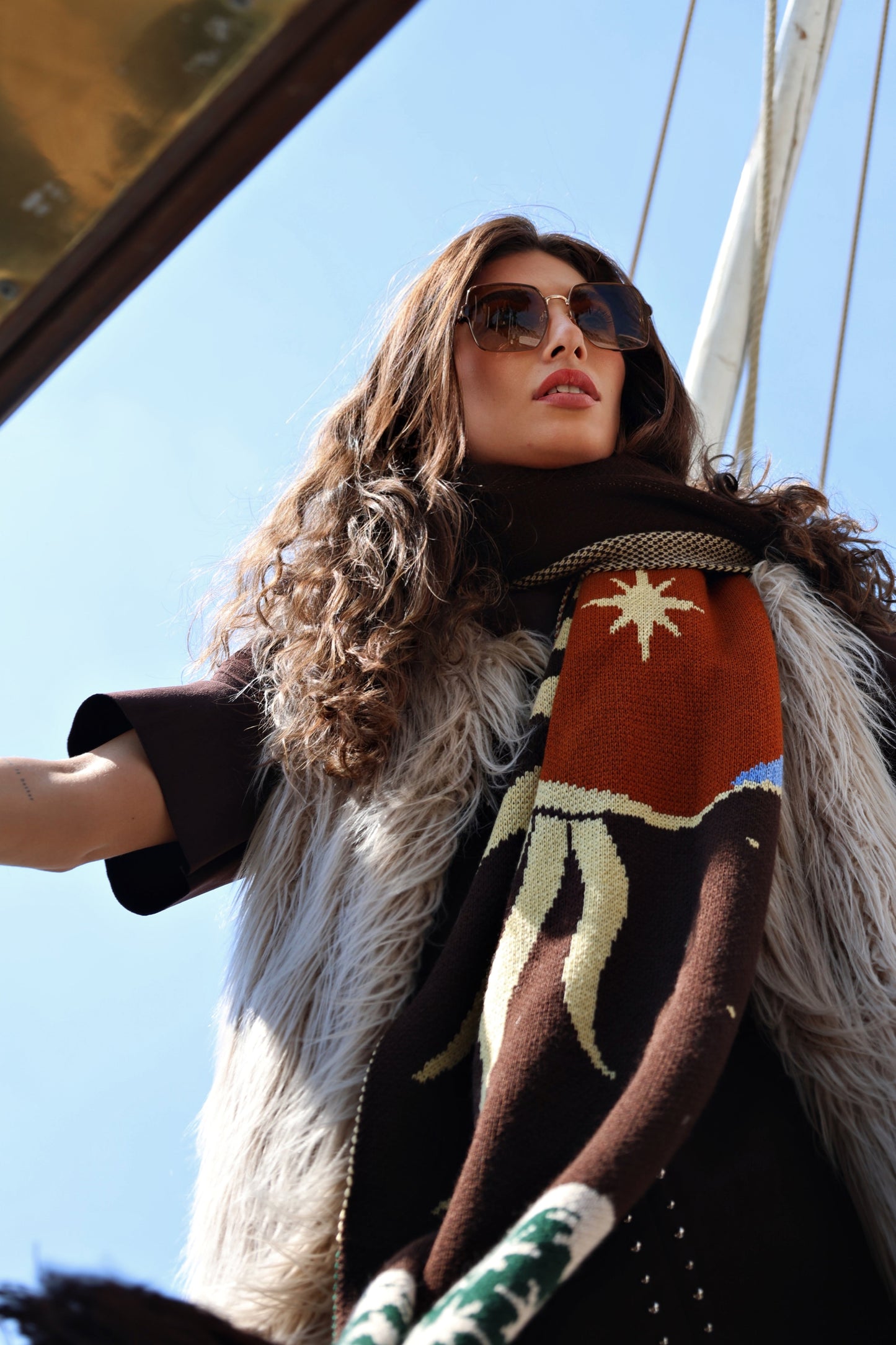 Lunar Reflections | Knit Scarf