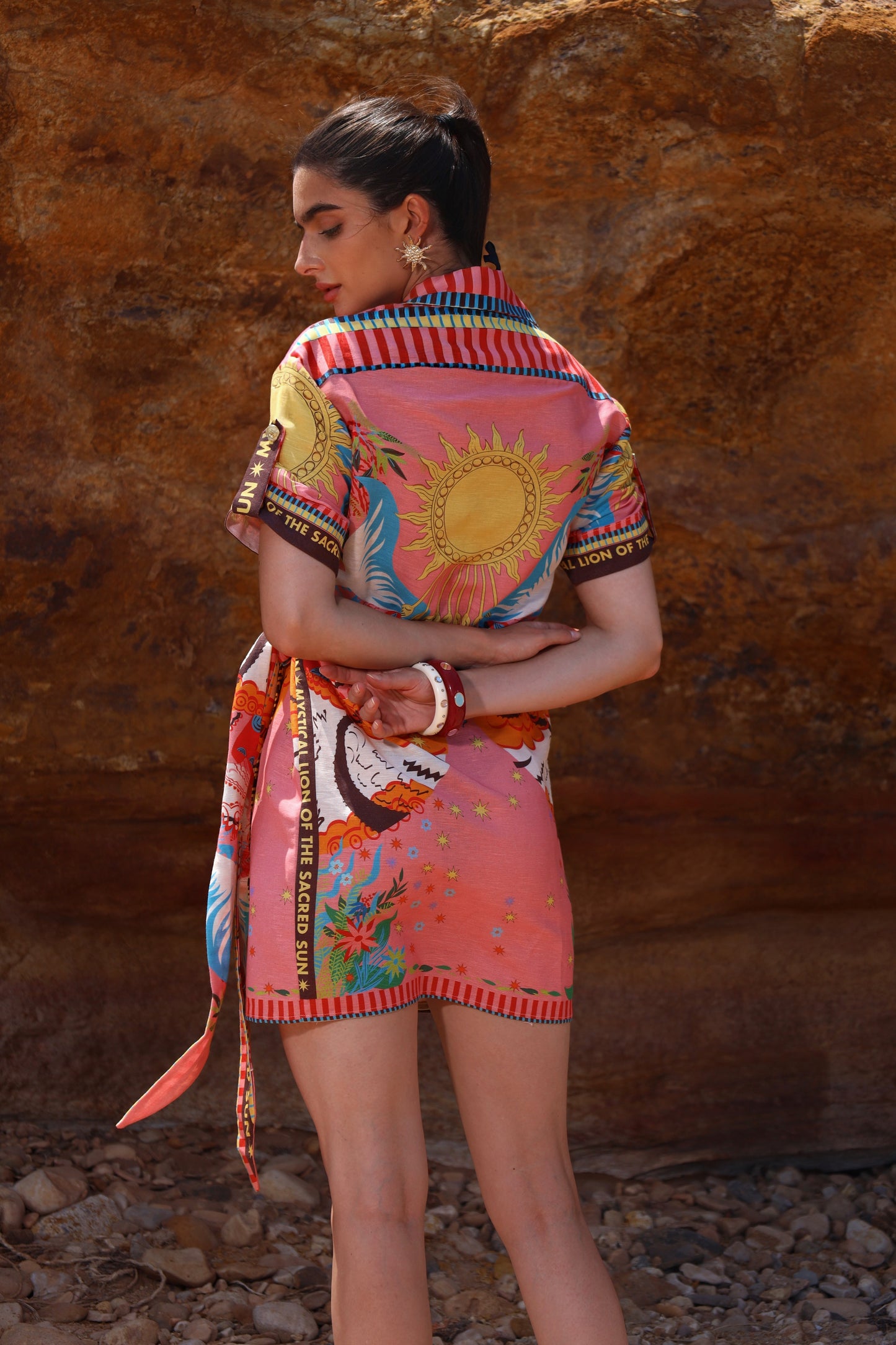 The Mystical Lion | Linen Dress