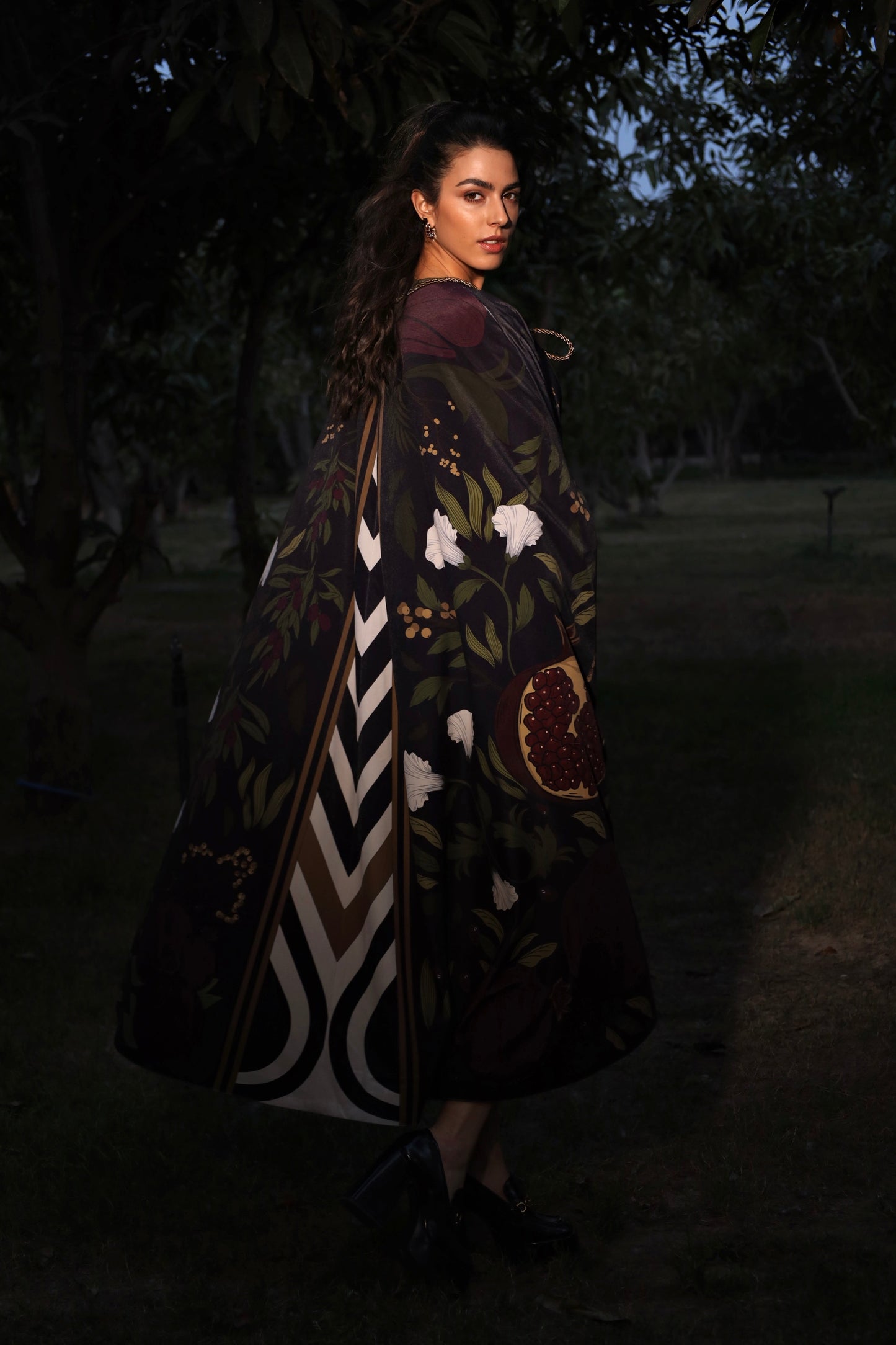 Twilight Pomegranate | Velvet Kaftan