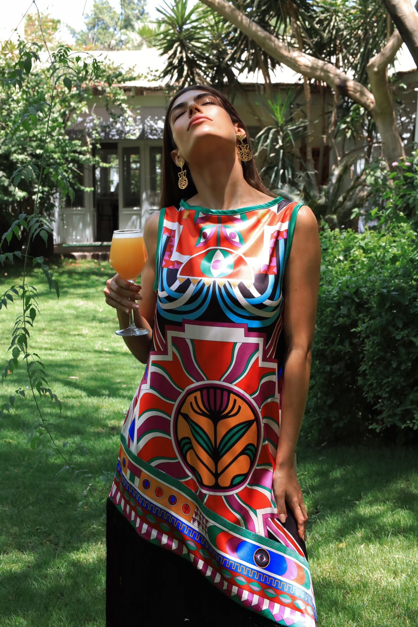 The Rastau Fountain | Fringed Midi Dress