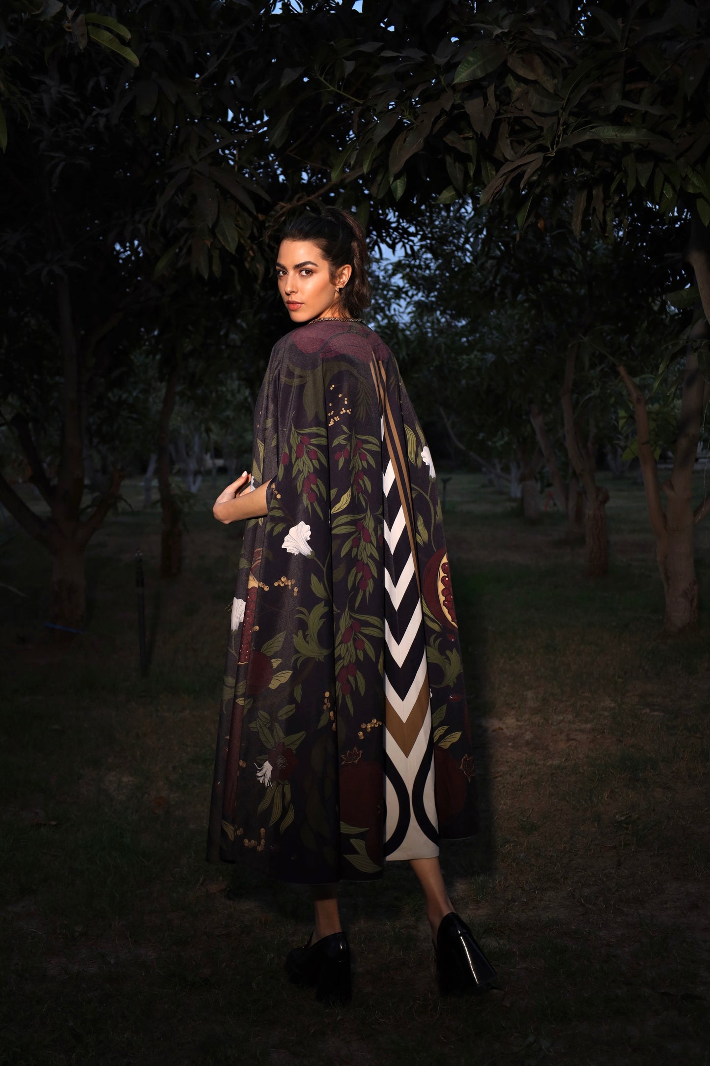 Twilight Pomegranate | Velvet Kaftan
