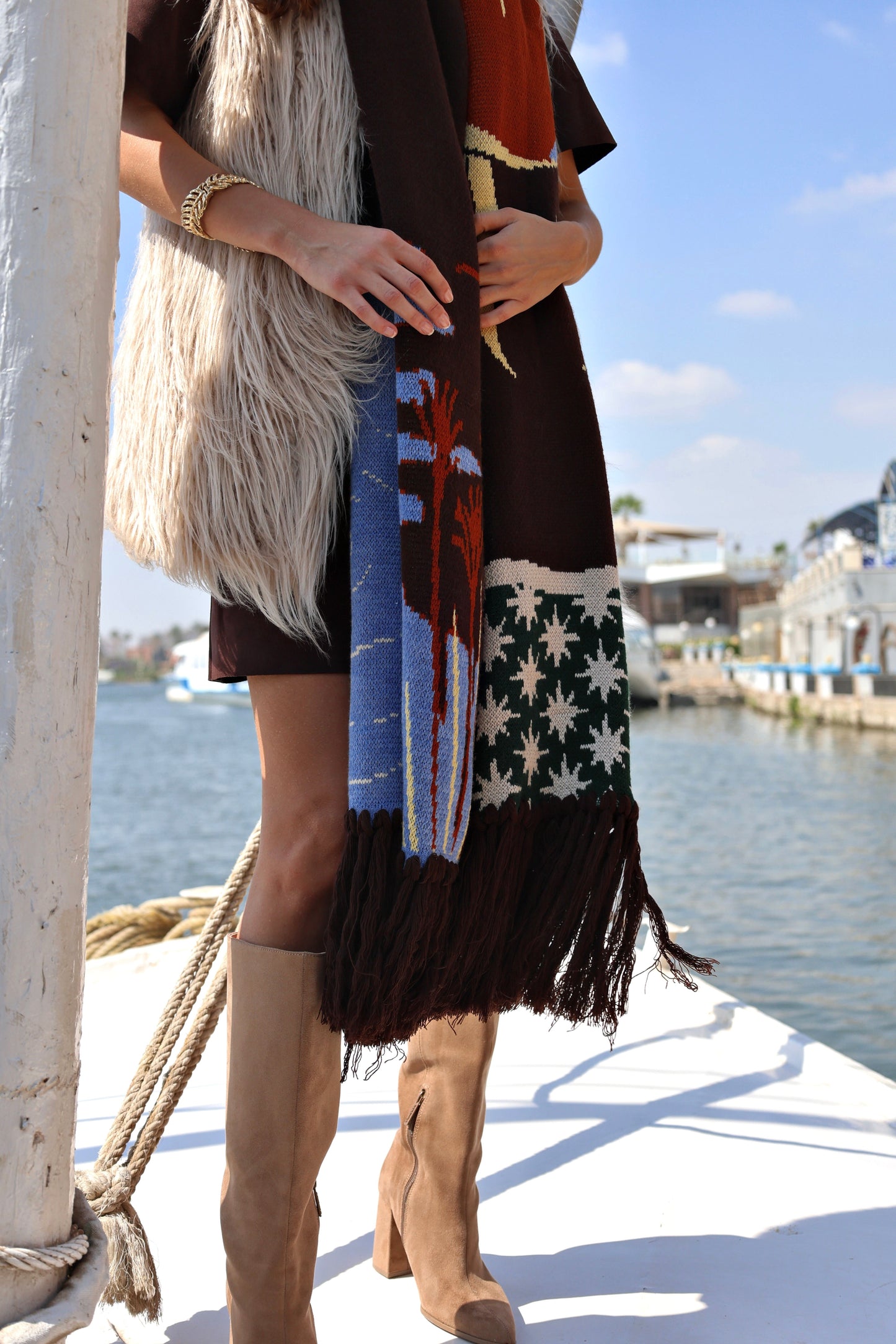 Lunar Reflections | Knit Scarf