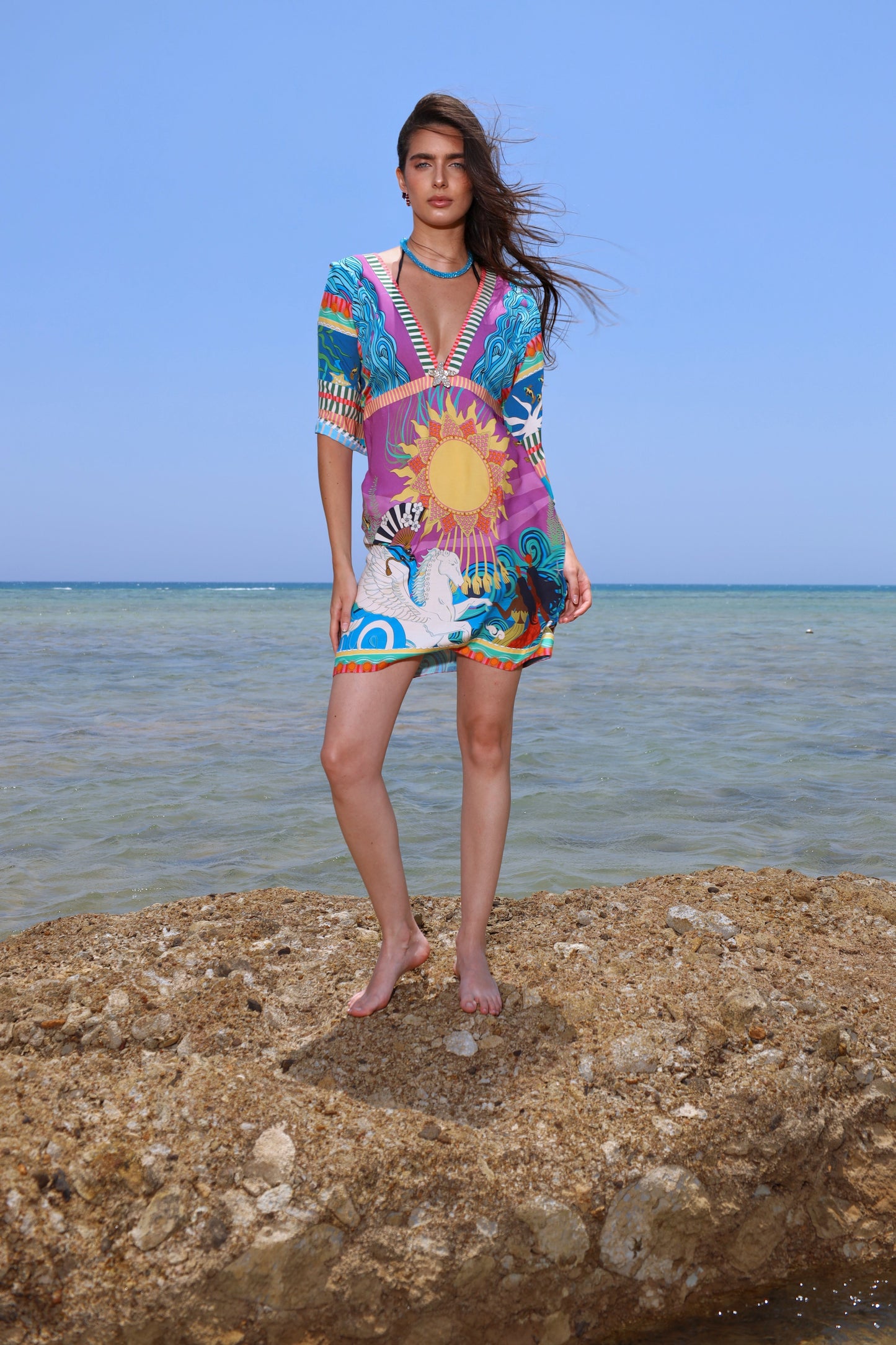 The Mystical Sun Mermaids | Cover Up Dress