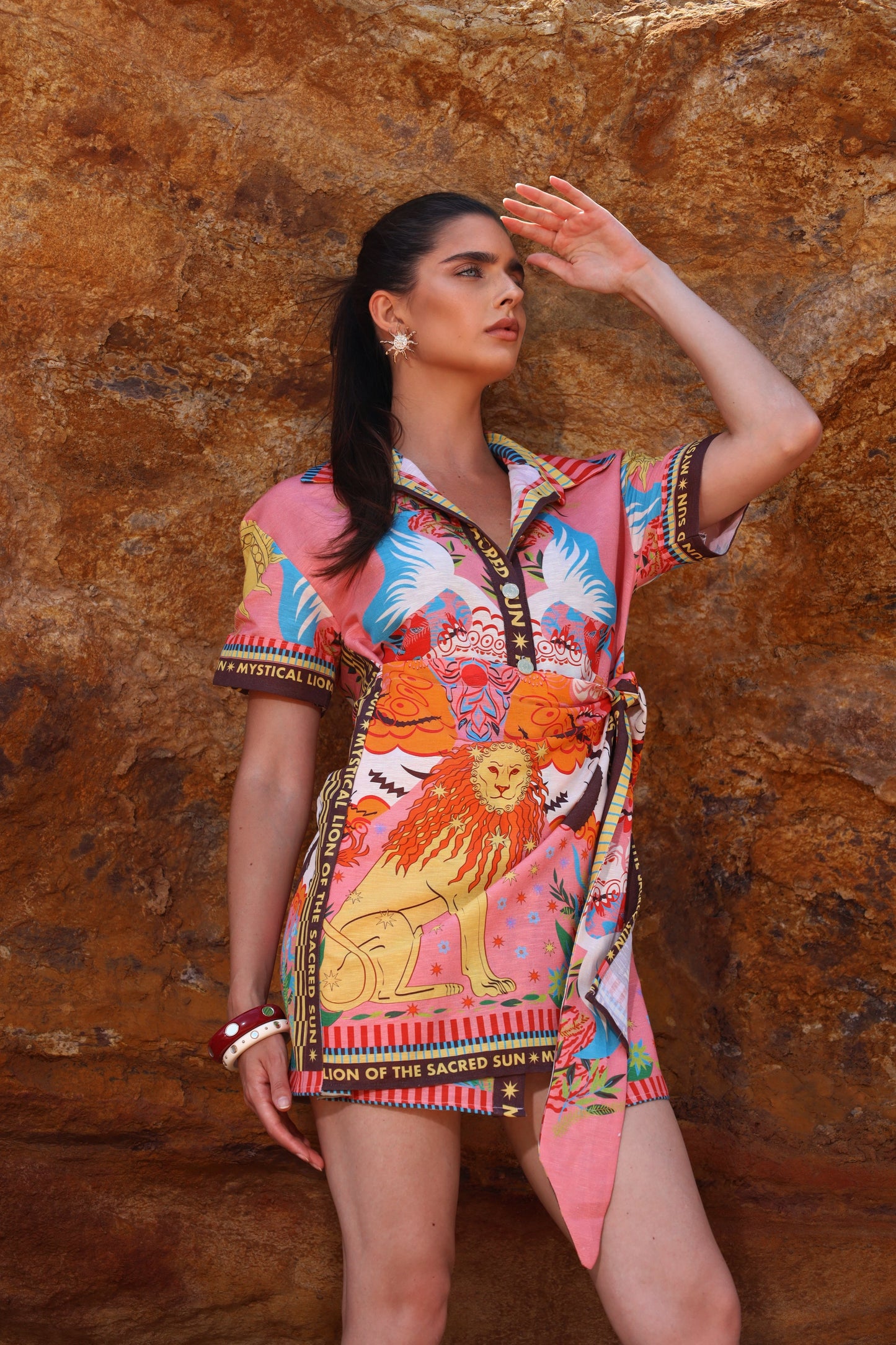 The Mystical Lion | Linen Dress