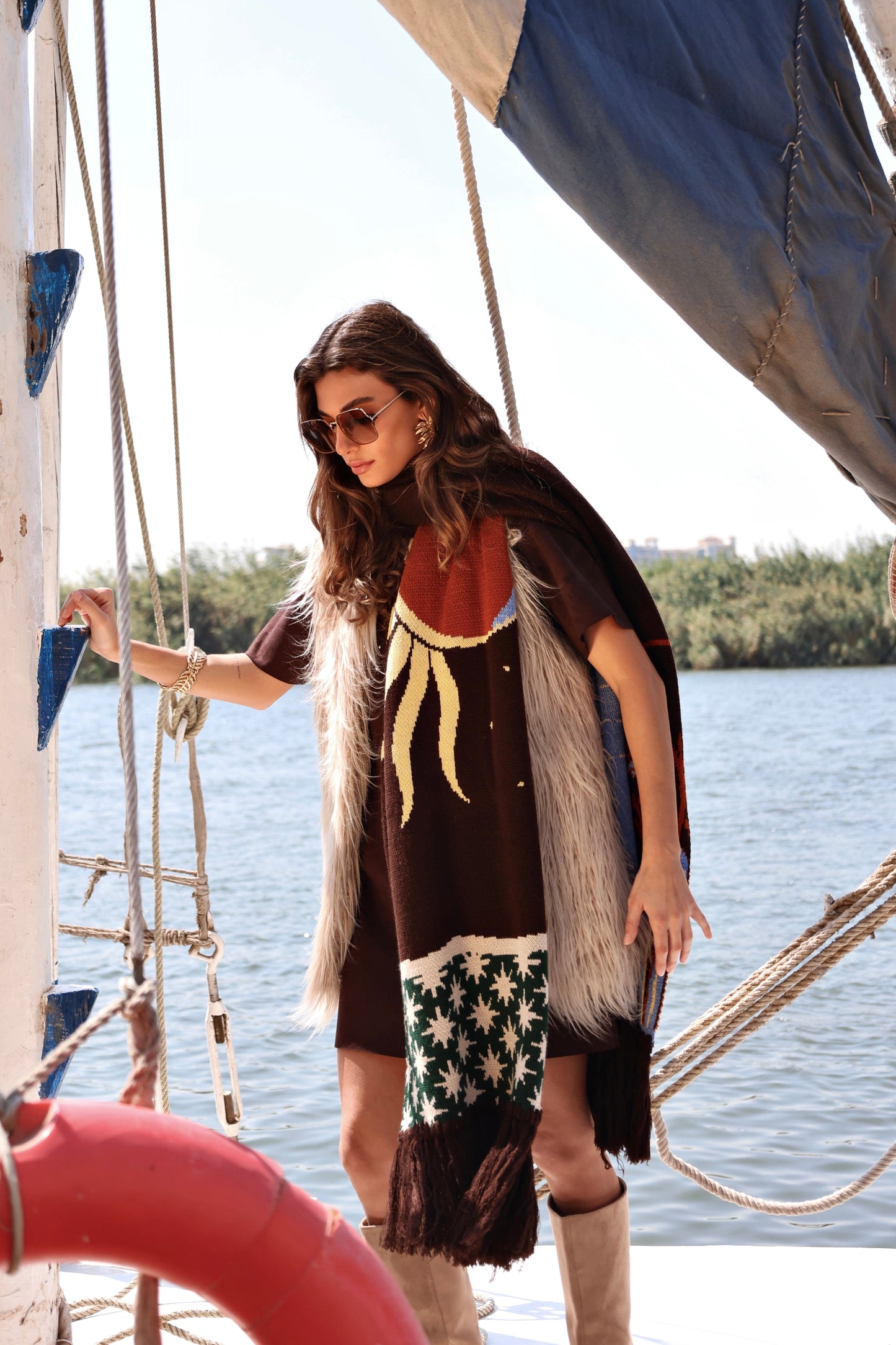 Lunar Reflections | Knit Scarf