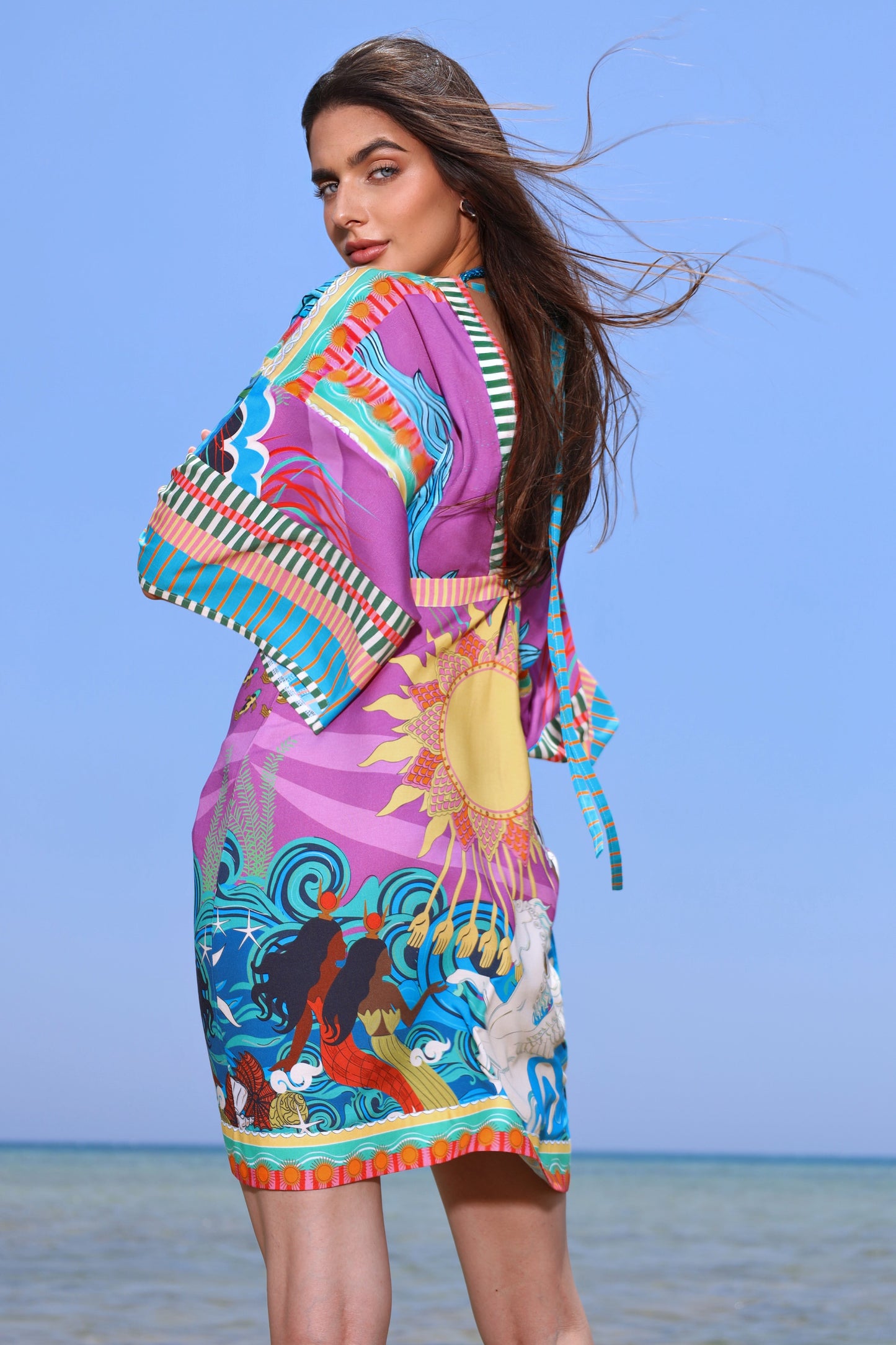 The Mystical Sun Mermaids | Cover Up Dress
