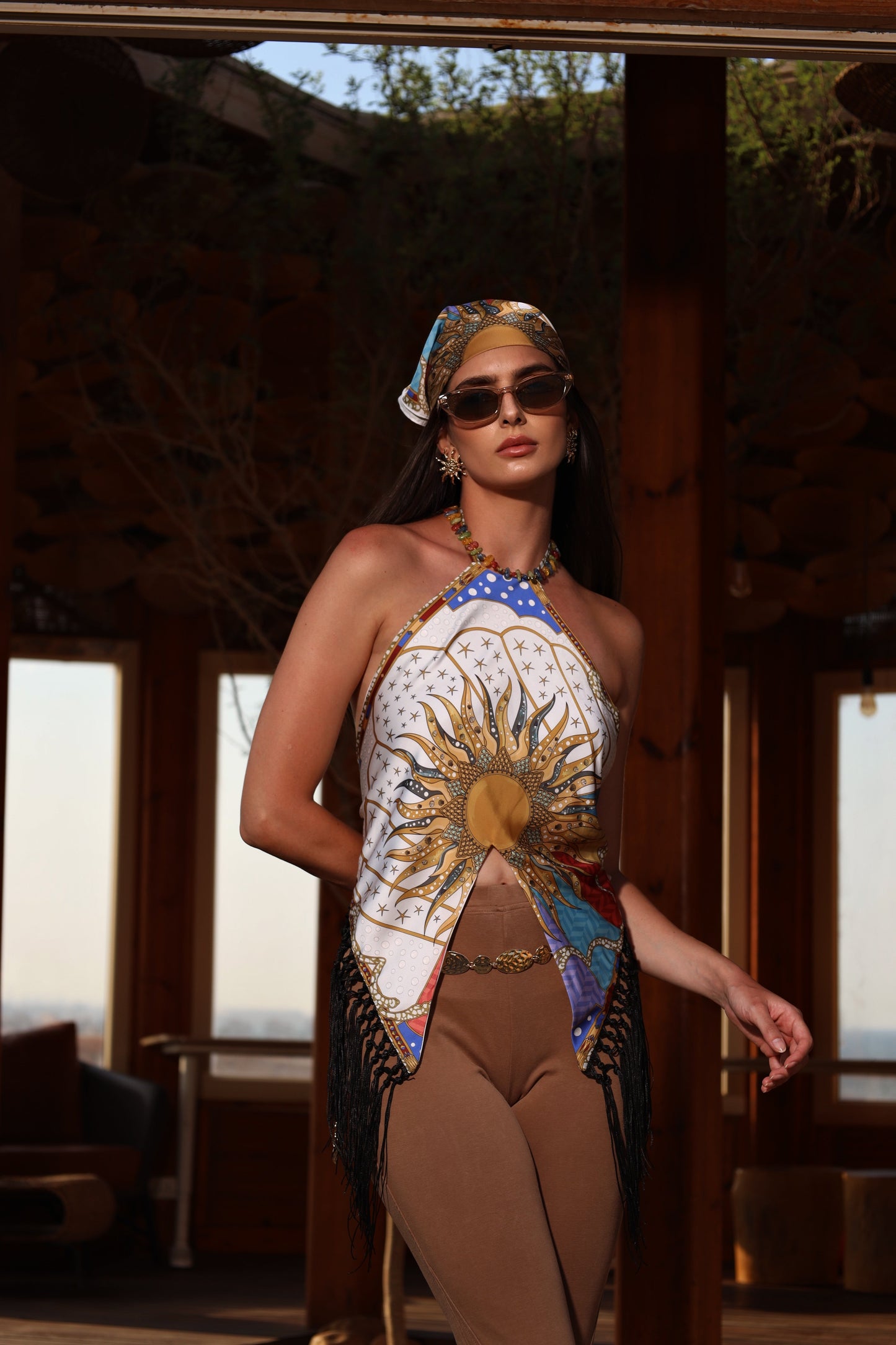The Celestial Sun | Backless Top