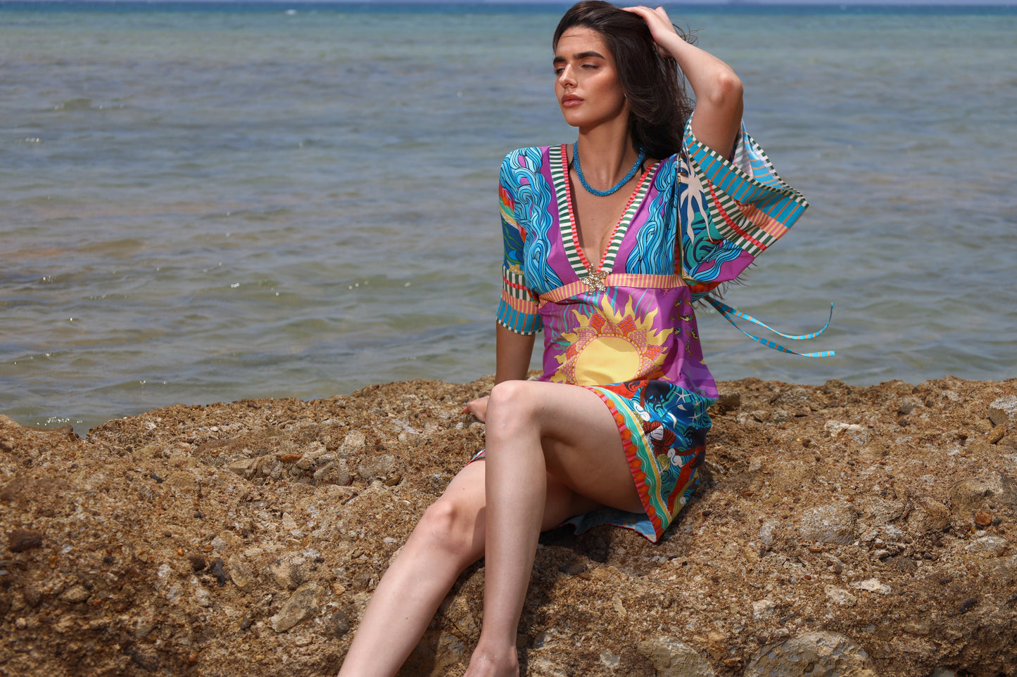 The Mystical Sun Mermaids | Cover Up Dress